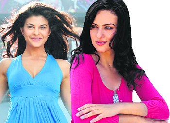 Sri Lankan actress Jacqueline Fernandez (left) and German-born Elena Kazan