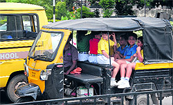 Overloaded auto-rickshaws pose threat to schoolchildren : The Tribune India